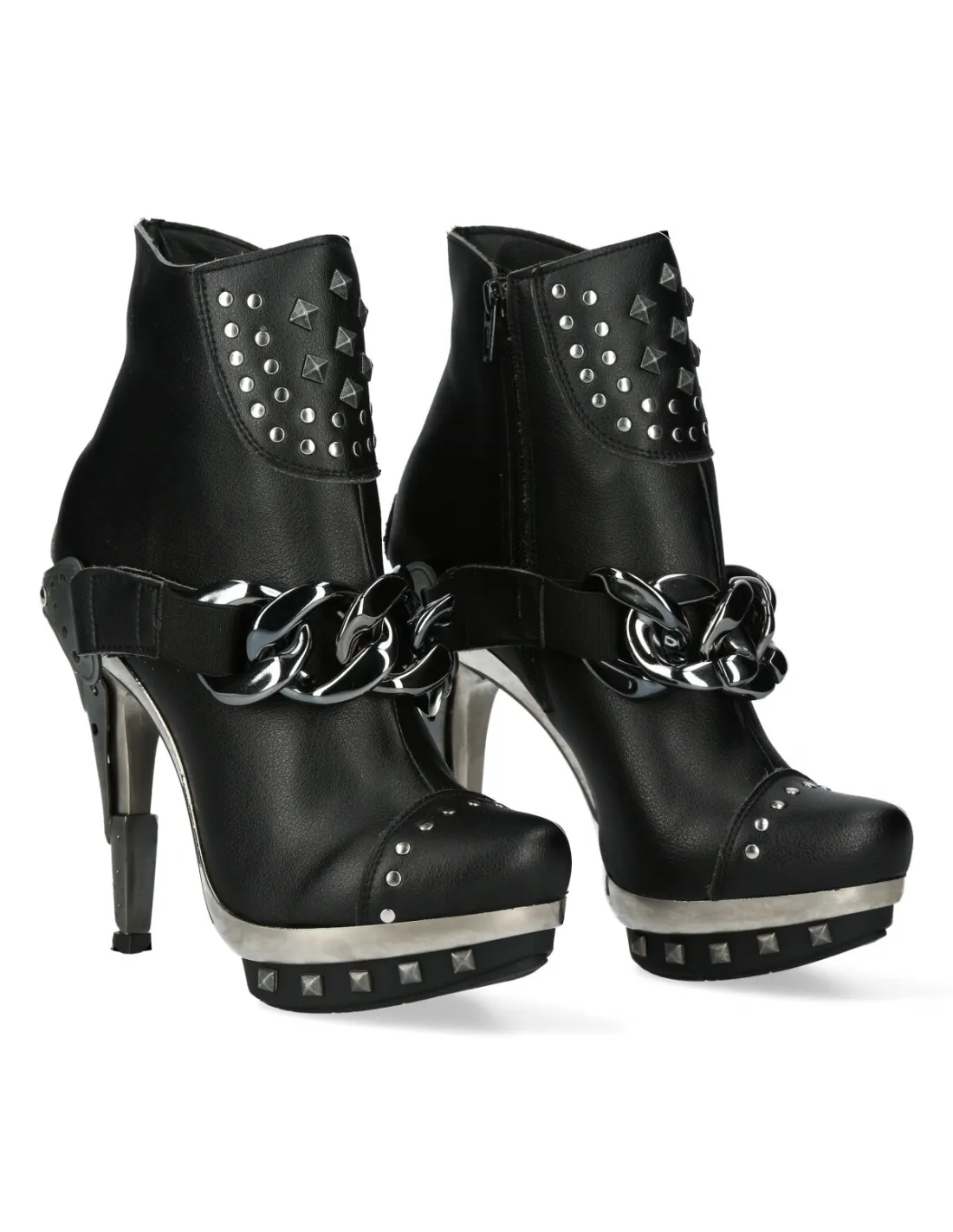 BOOT BLACK PLATF.ACERO  M-PUNK003CAD-V1