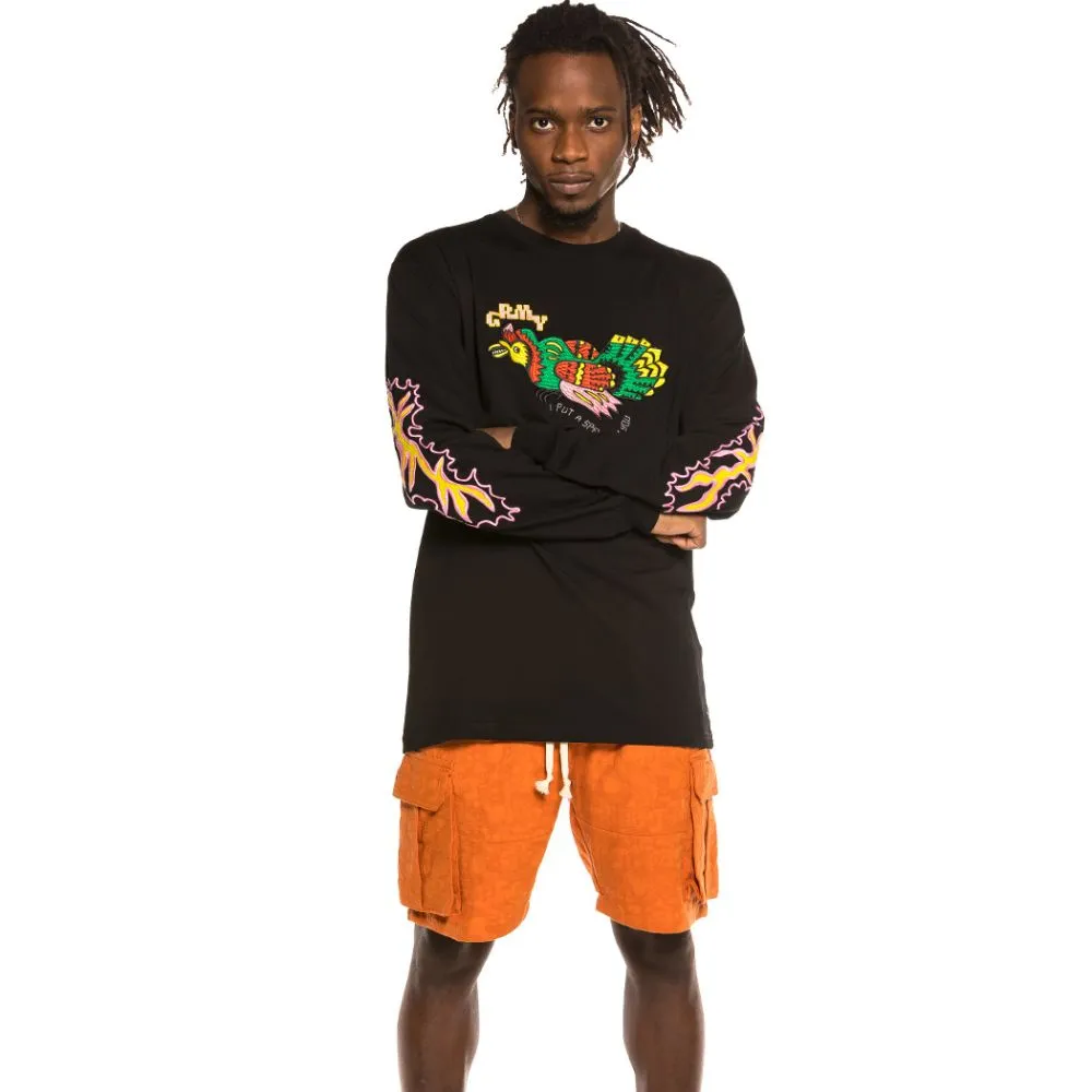 Camiseta manga larga Grimey "Liveution" LS - Black | Spring 21