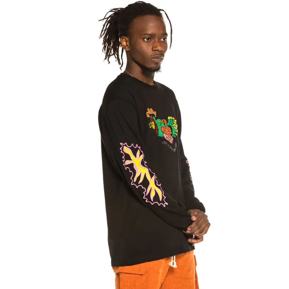 Camiseta manga larga Grimey "Liveution" LS - Black | Spring 21
