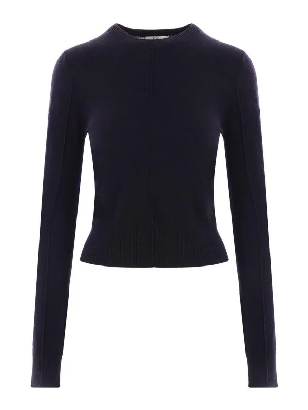 Chloe' Suéter Cuello Redondo - Azul