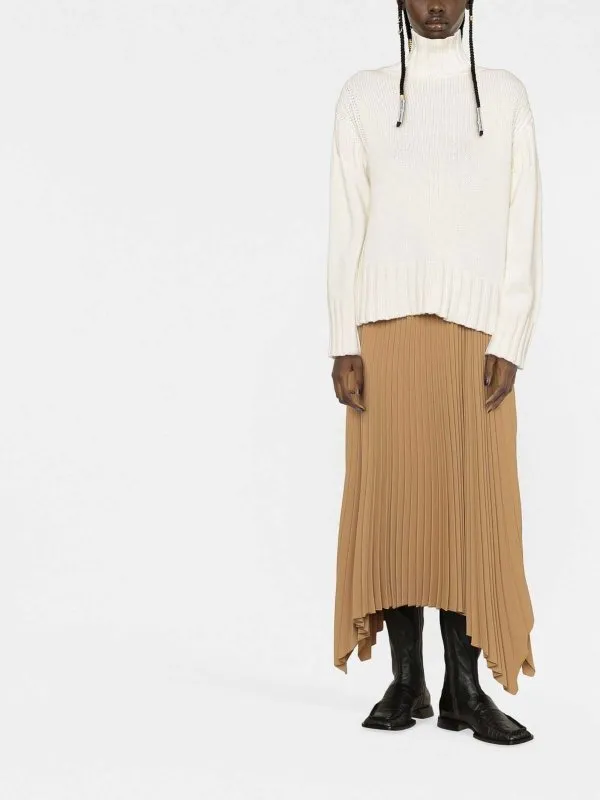 Jil Sander Suéter Con Cuello Alto - Beis