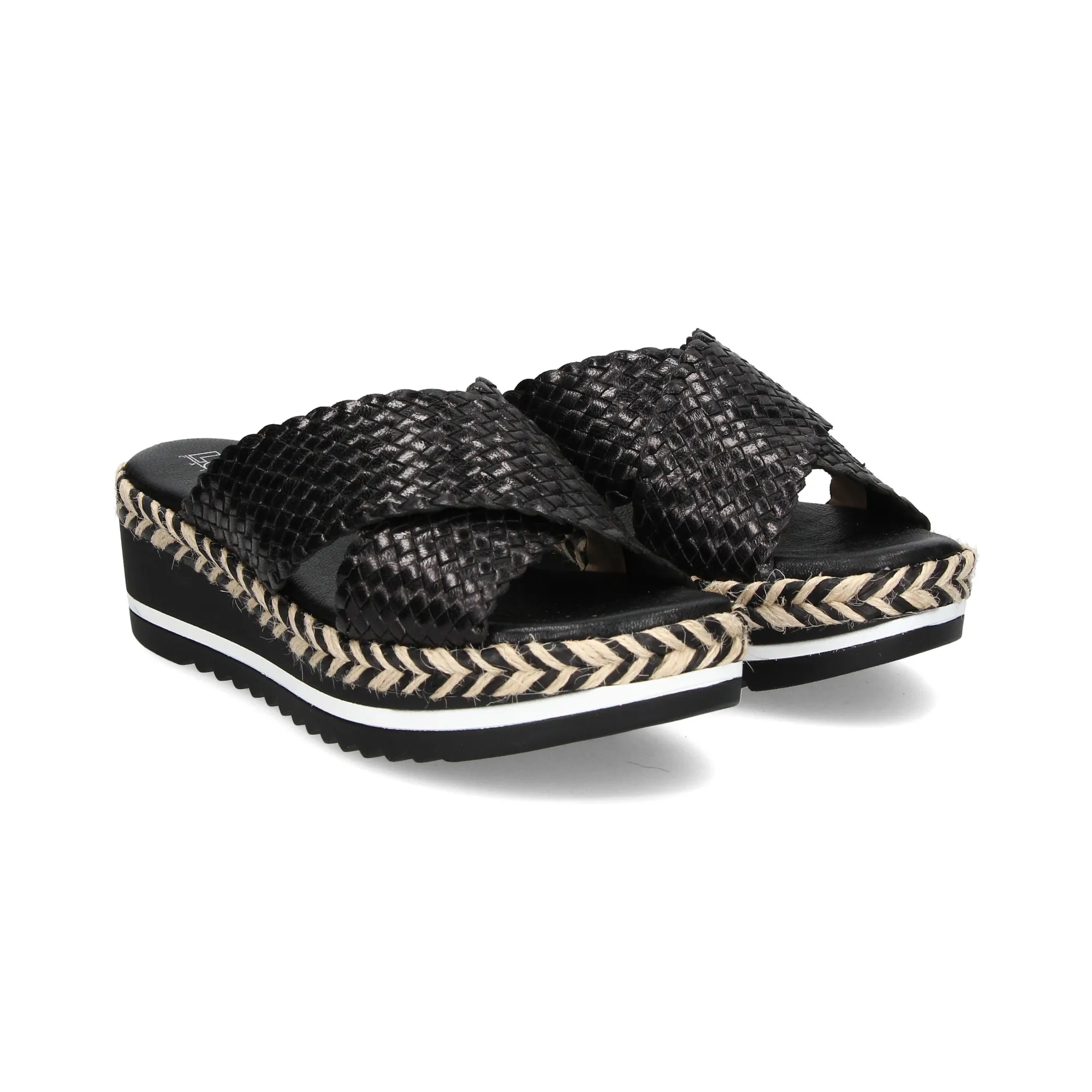 LÓPEZ Sandalias con plataforma de Mujer NEGRO