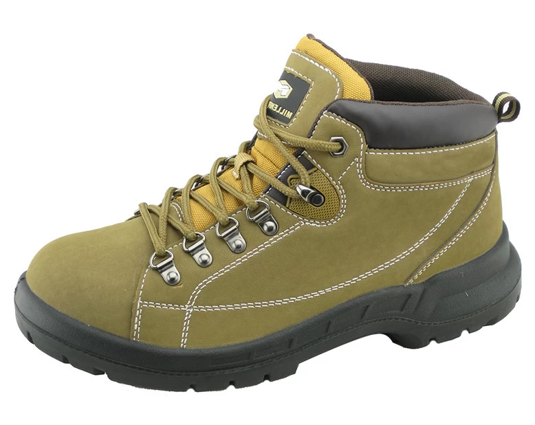 Miller marca de acero zapatos de seguridad de la PU nubuck de cuero de trabajo