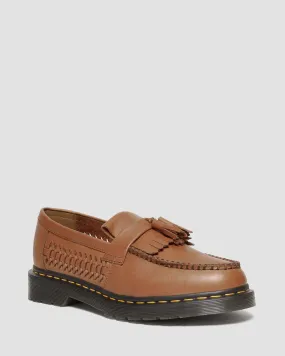 Mocasines Adrian de piel tejida con borlas