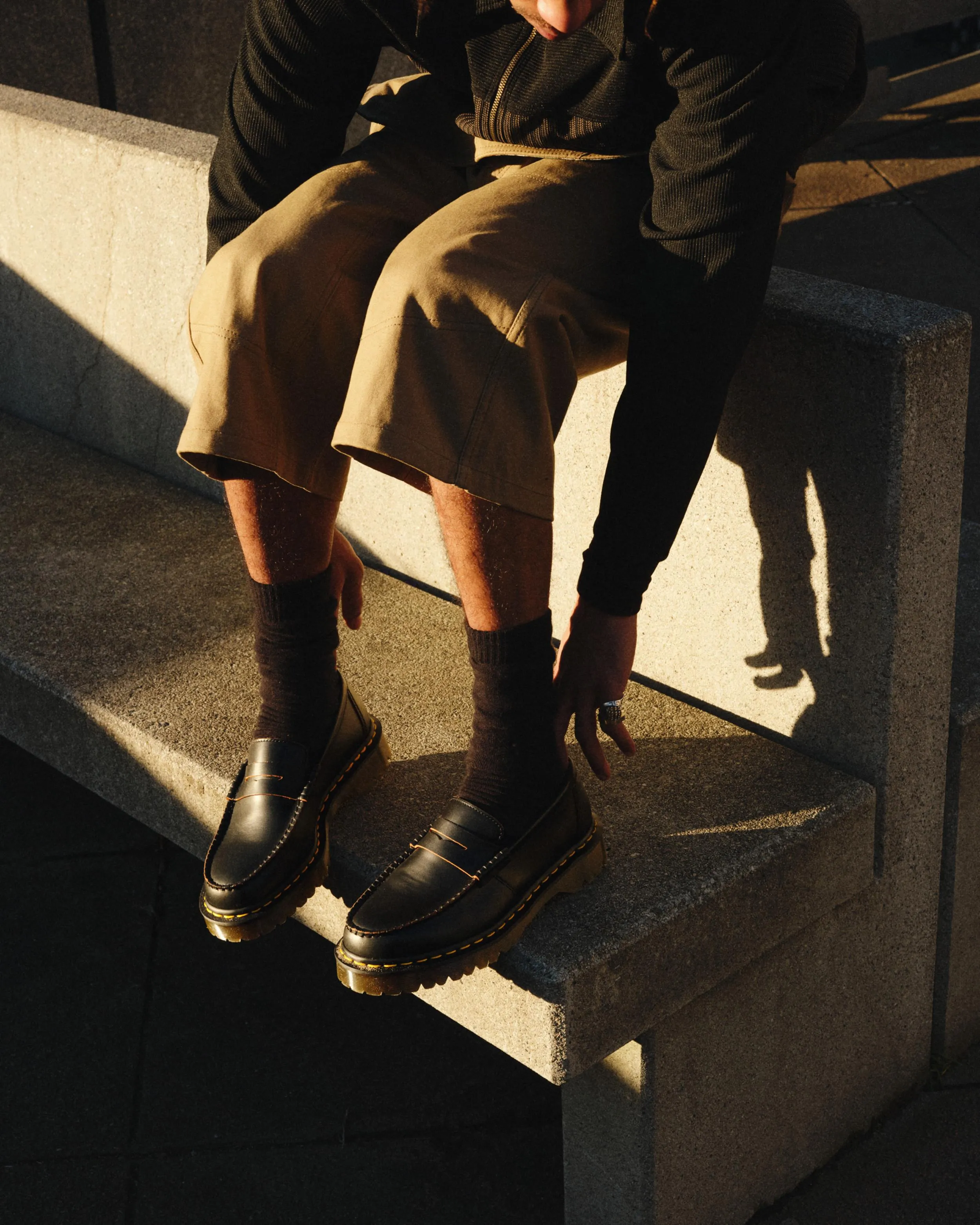 Mocasines Penton Bex Yellow Stitch de piel Quilon