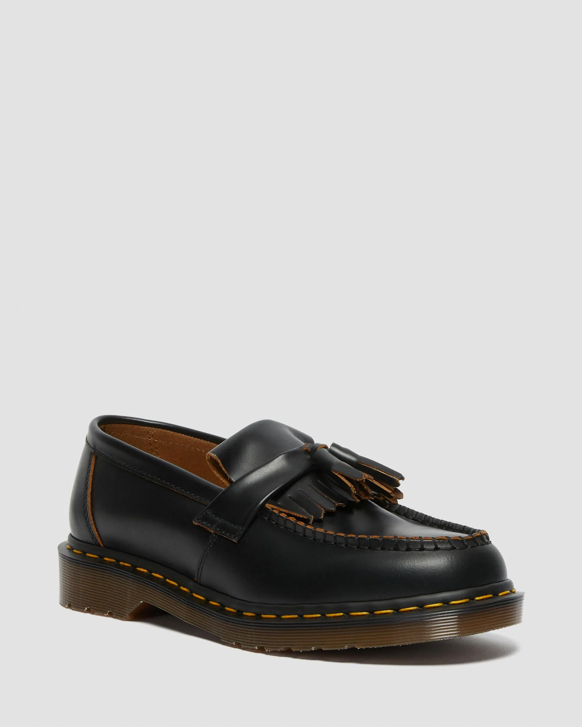 Mocasines Vintage Made in England de piel Quilon con borla