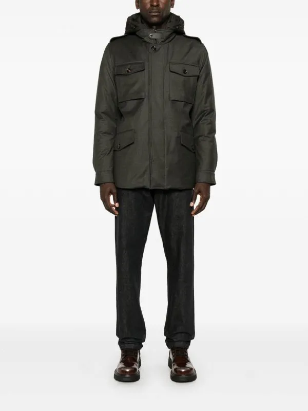 Moorer Chaqueta Casual - Verde Oscuro