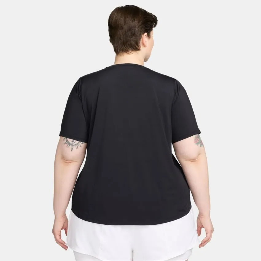 Nike Mujer Camisetas Dri-Fit One Classic SS Top (Plus Size) Negro 