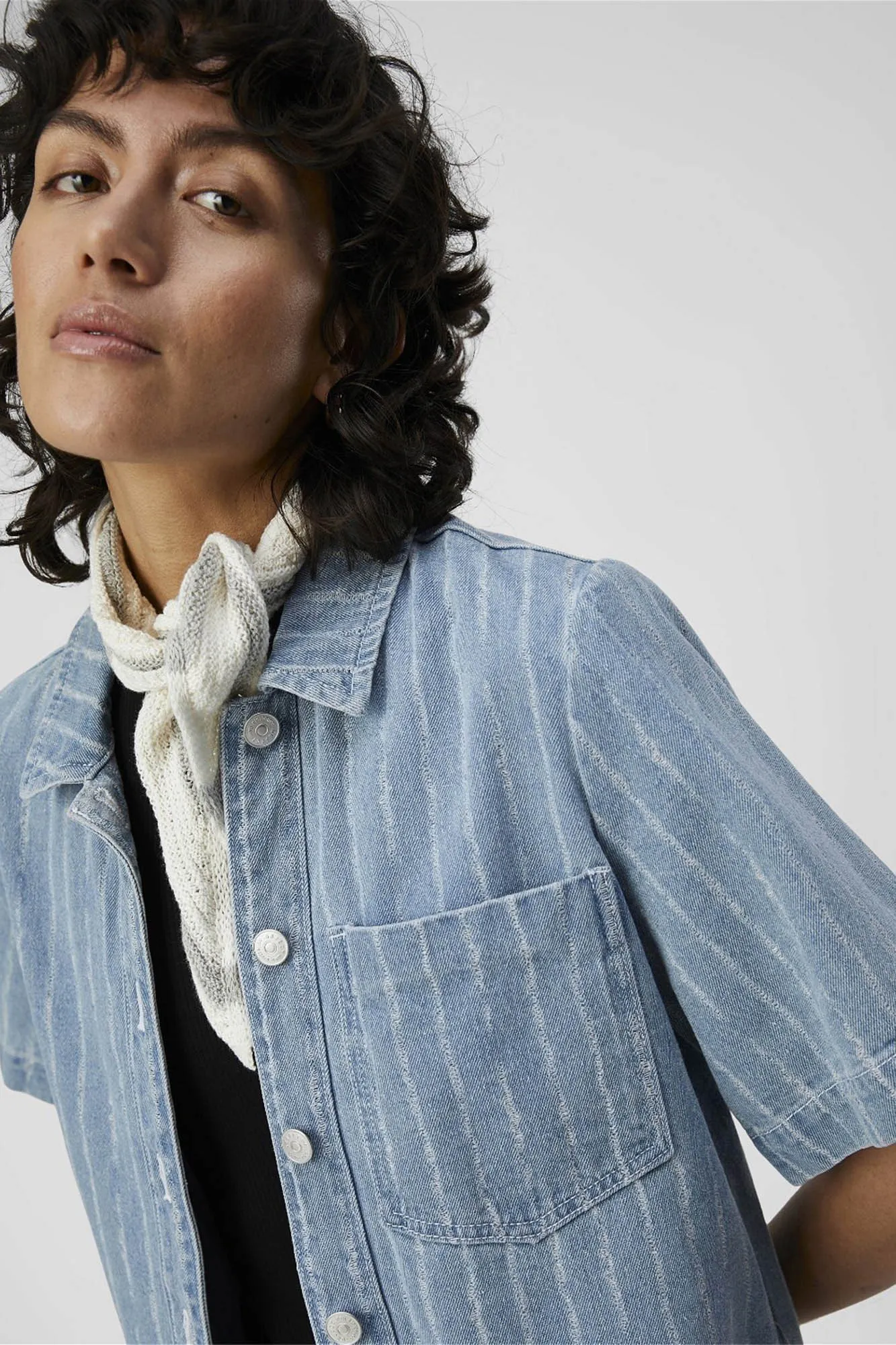 Object Camisa vaquera mangas cortas