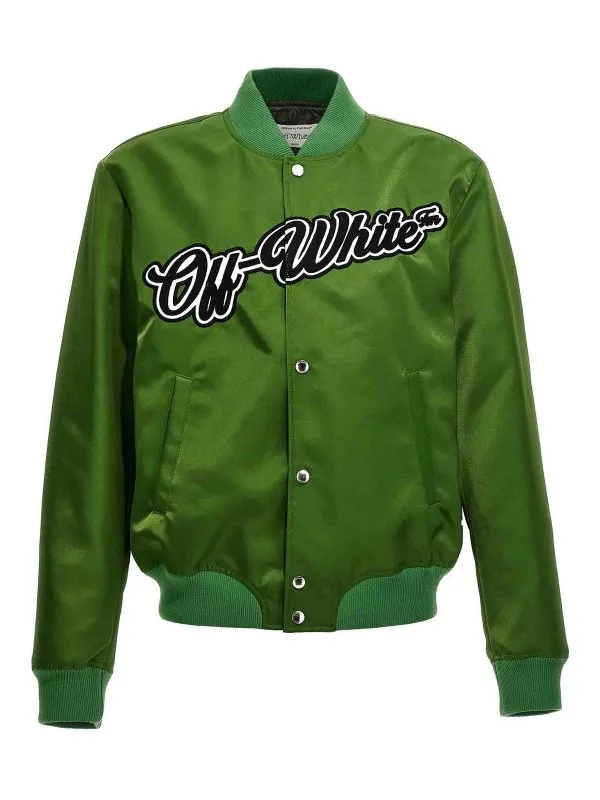 Off-White Chaqueta Bomber - Verde