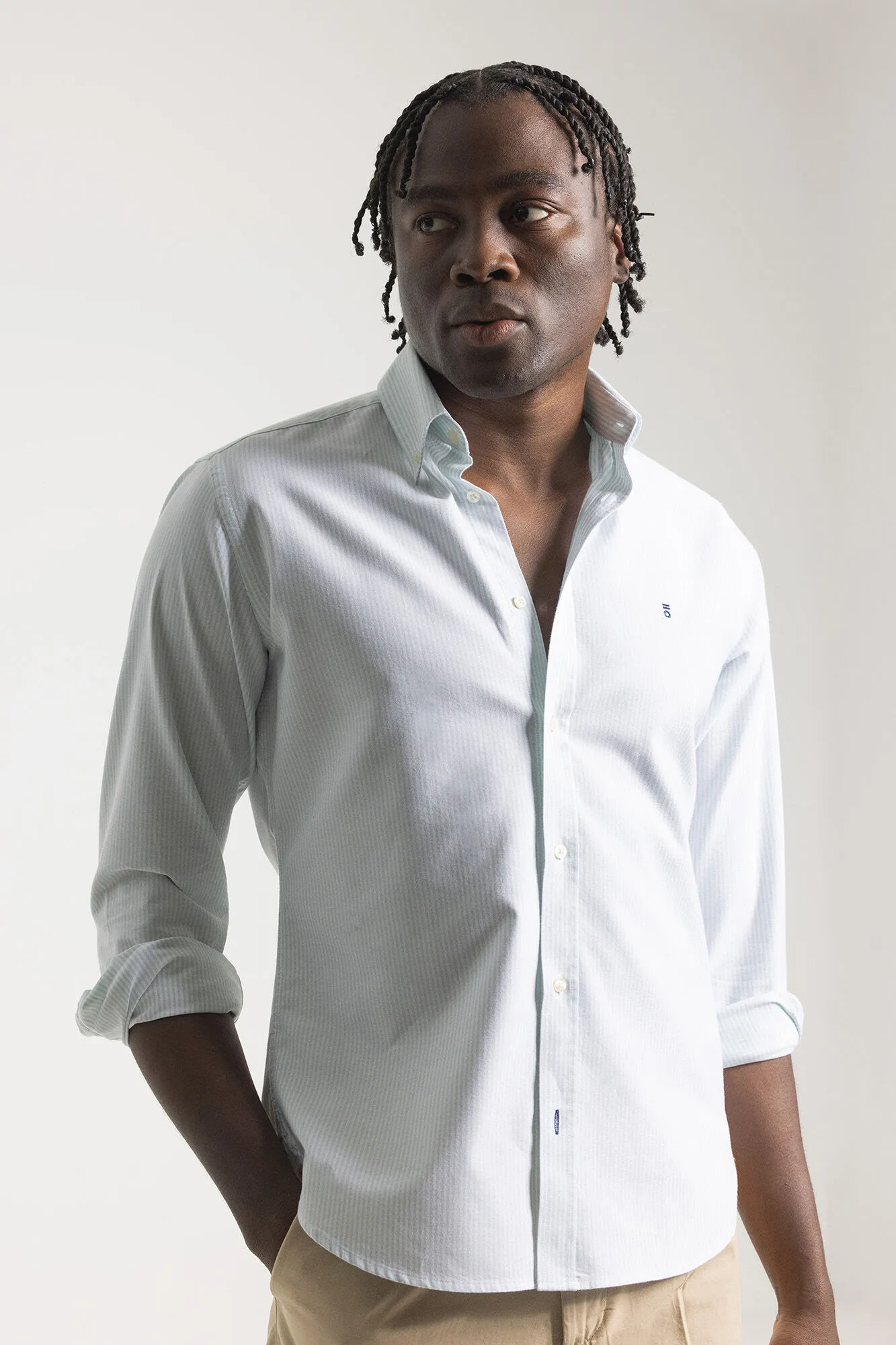 PuroEGO Camisa oxford de rayas