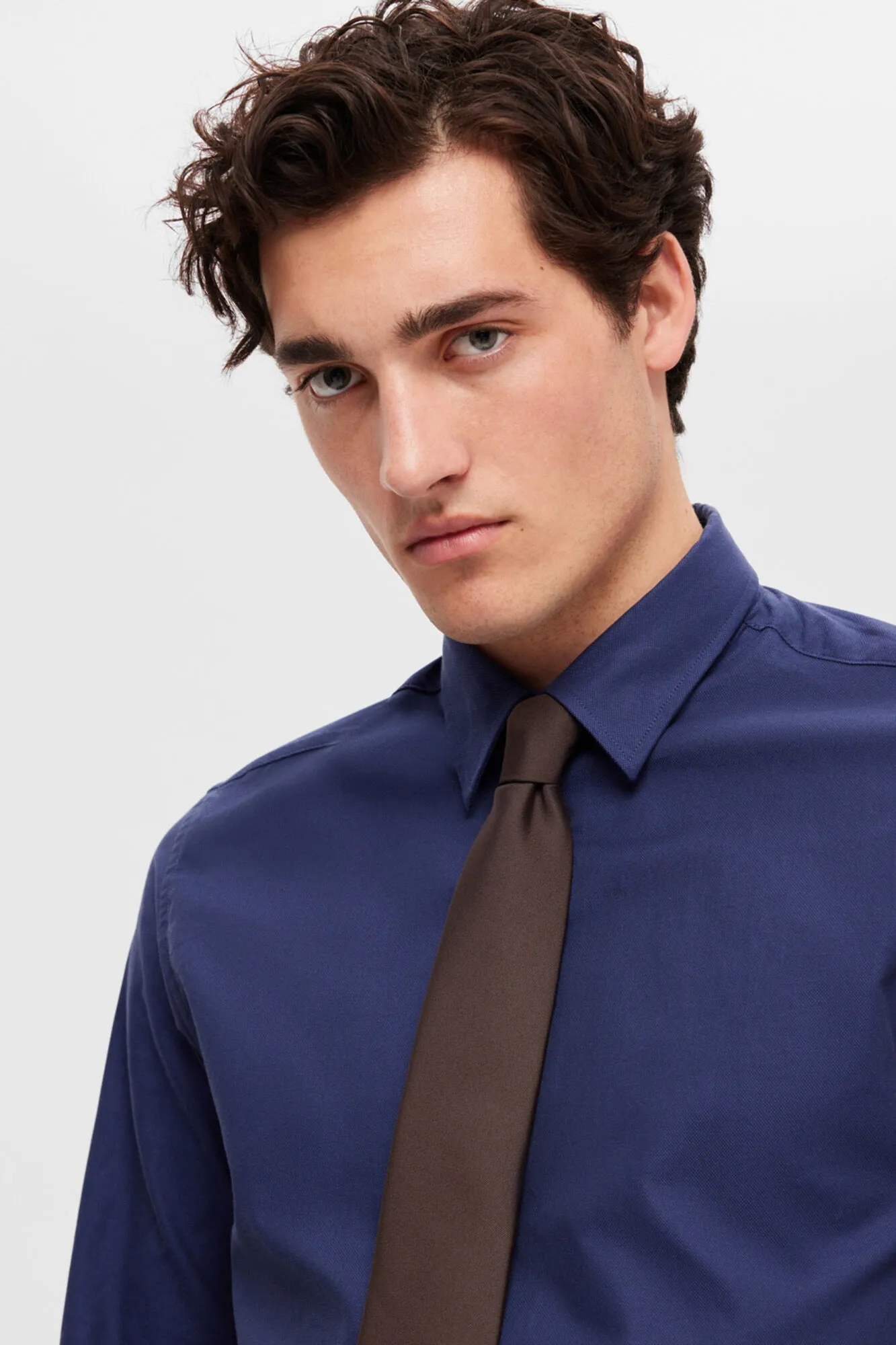 Selected Camisa de algodón orgánico Slim Fit.