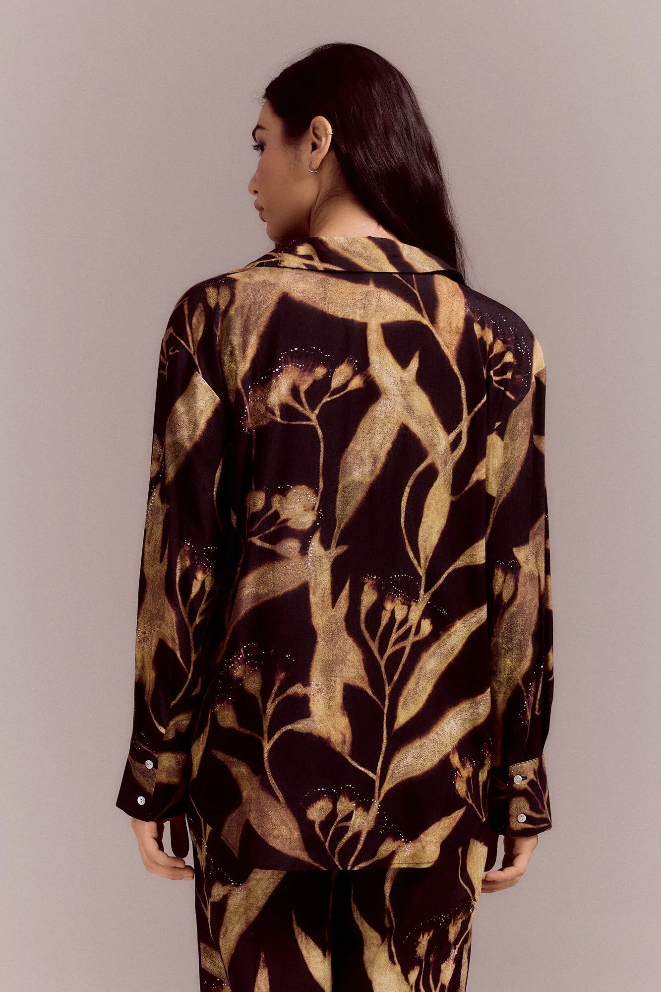 Slowlove Camisa fluida estampada