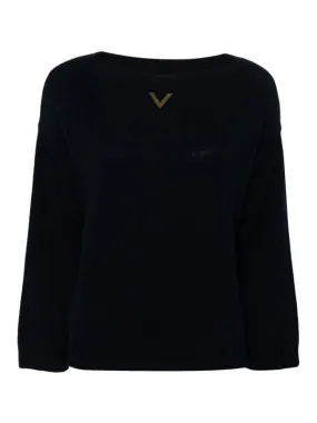 Valentino Garavani Suéter Cuello Redondo - Azul