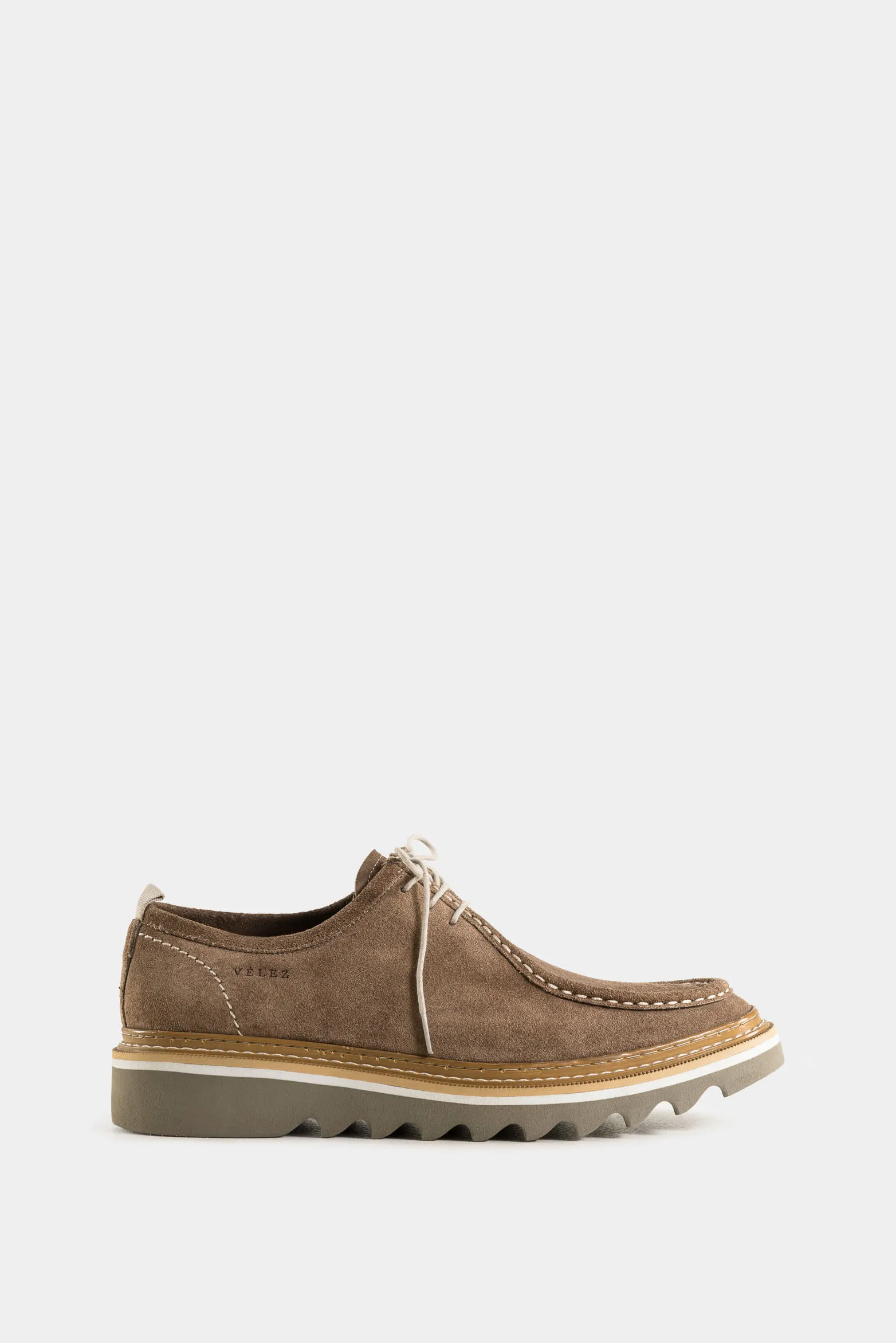 Zapatos cordón nova de cuero para hombre textura gamuzada