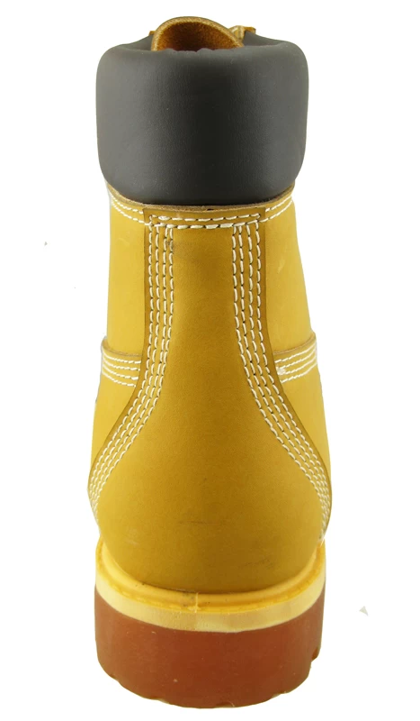 Zapatos de seguridad de inyección de caucho de PU de cuero de Nubuck