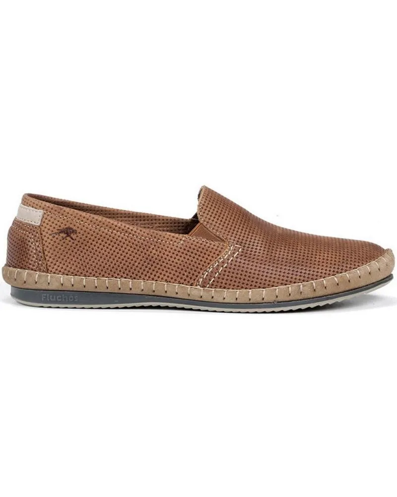 Zapatos FLUCHOS  de Hombre ZAPATO 8674 CUERO TAUPE HOMBRE  S CUERO TAUPE